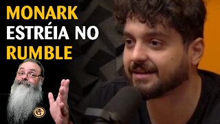 Monark estréia no Rumble com visualização de Youtube: 27K ao vivo e 300K no total