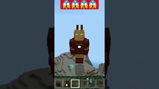 Homem de Ferro NO MINECRAFT 🔴🔥🔥🔥🔥🔥🔥🔥🔥🔥🔥🔥🔥🔥#shorts #minecraft #marvel