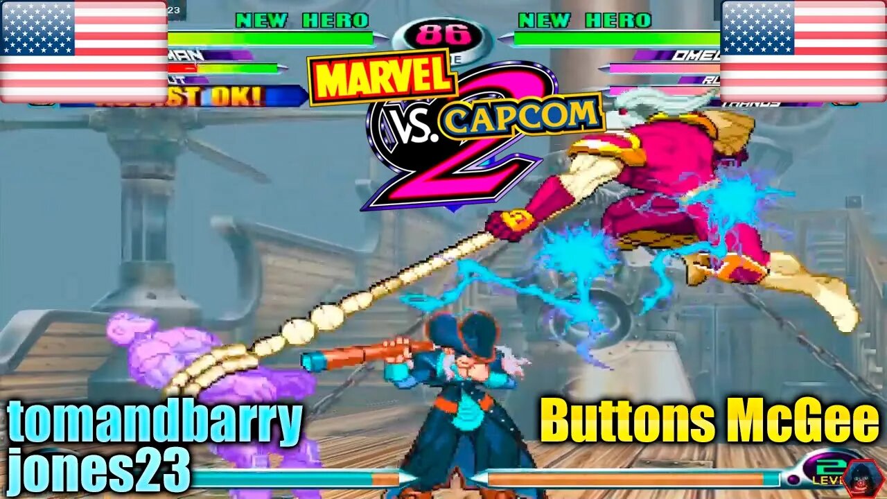 Marvel Vs. Capcom 2 New Age of Heroes (tomandbarryjones23 Vs. Buttons McGee) [U.S.A. Vs. U.S.A.]