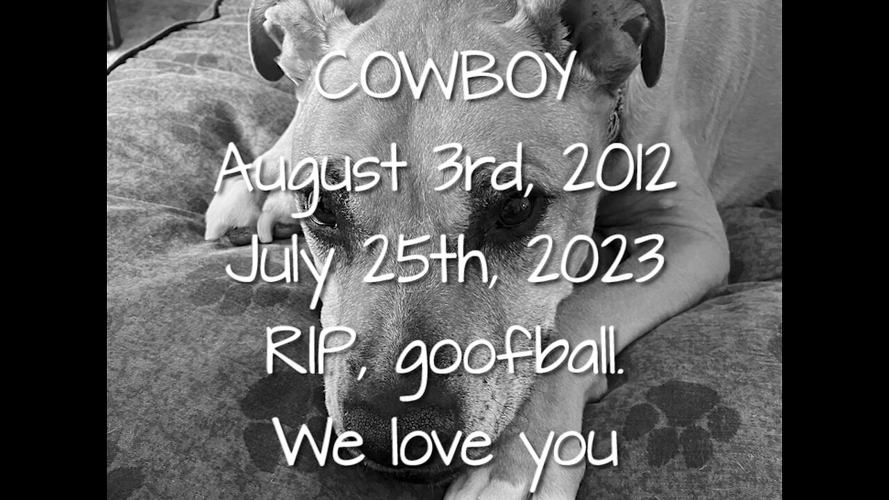 Tribute to Cowboy (Dog Memorial)