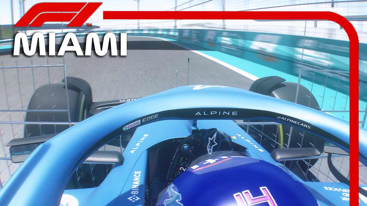 F1 2022 Miami Grand Prix | Fernando Alonso Onboard Lap - Alpine F1 A522 with AERO RAKE |