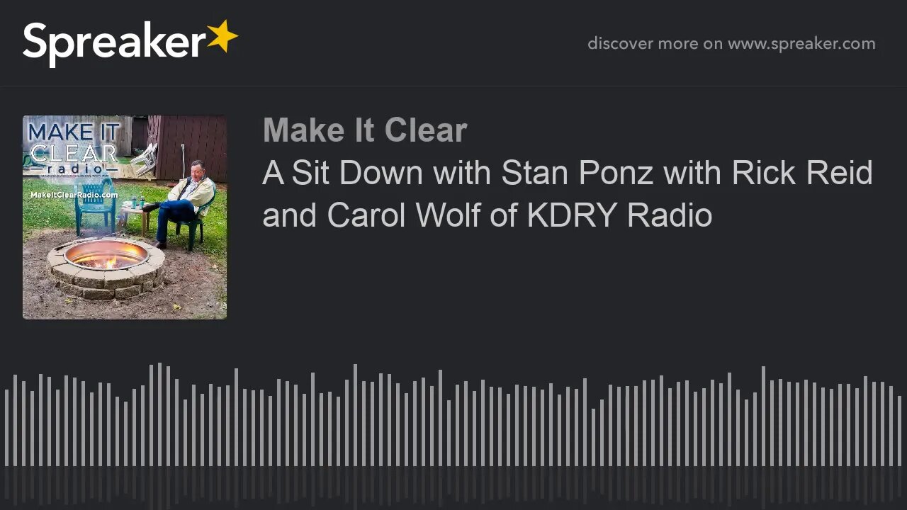 A Sit Down with Stan Ponz with Rick Reid and Carol Wolf of KDRY Radio