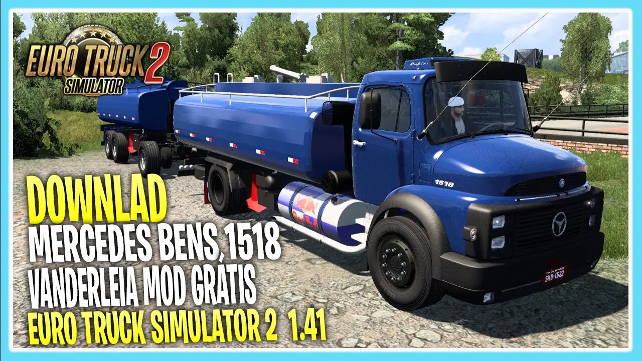 MOD GRÁTIS MERCEDES BENS 1518 VANDERLEIA Euro Truck Simulator 2 1.41