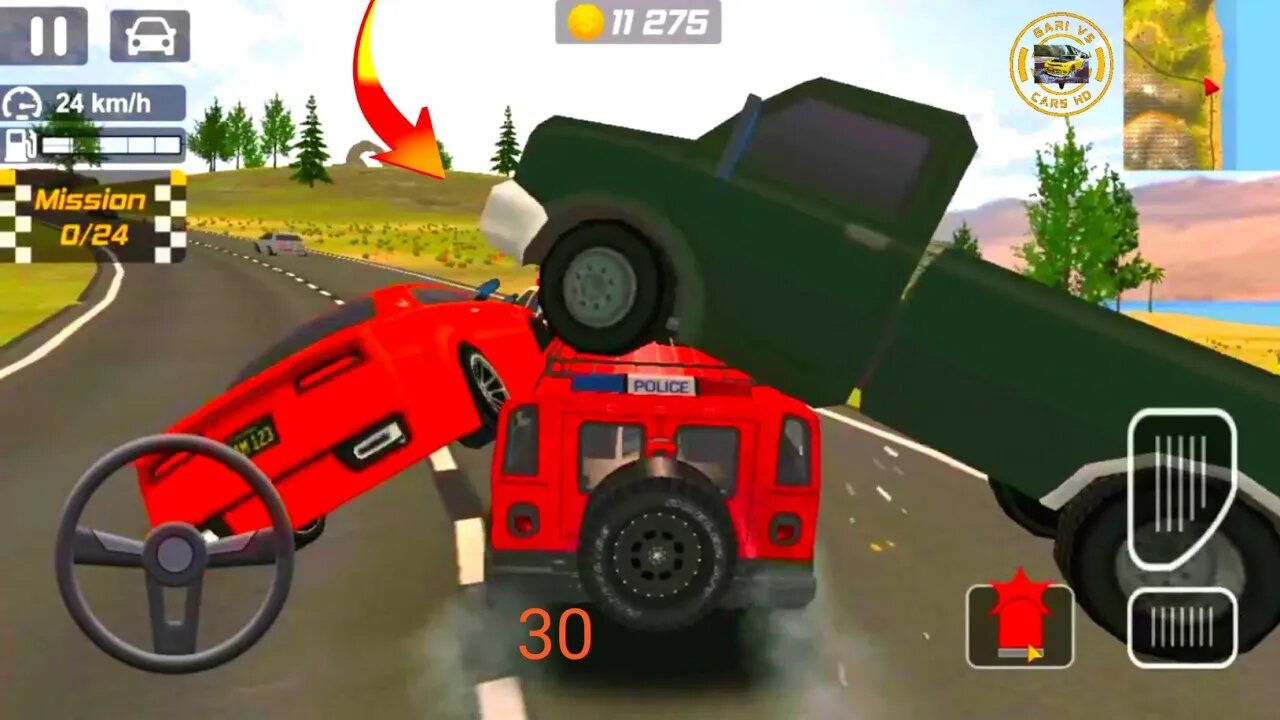 HD police vs gari game #730 police Gameplay Best Car Games Drift Gari Driving 2023 Android