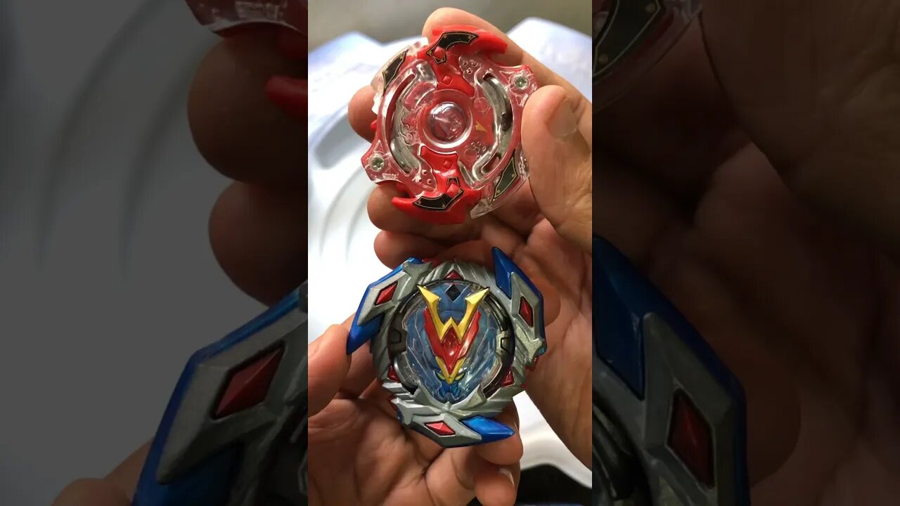 VALKYRIE VS SPRIGGAN (batalha de beyblade) #beyblade #beybladeburst #batalhadebeyblade