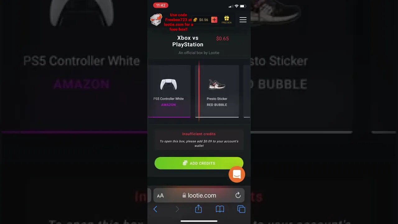 Xbox vs PlayStation lootie unboxing big win #tiktok #lootie lootie free code #ps5 #xboxseriesx