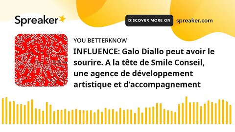 INFLUENCE: Galo Diallo peut avoir le sourire. A la tête de Smile Conseil, une agence de développemen