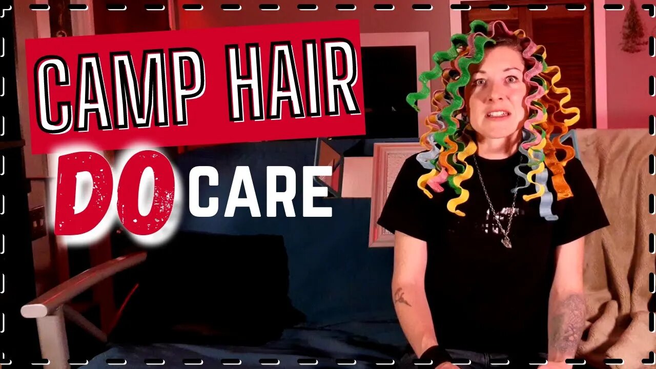 How I do my hair in the van! | No Heat Hairstyle for Camping