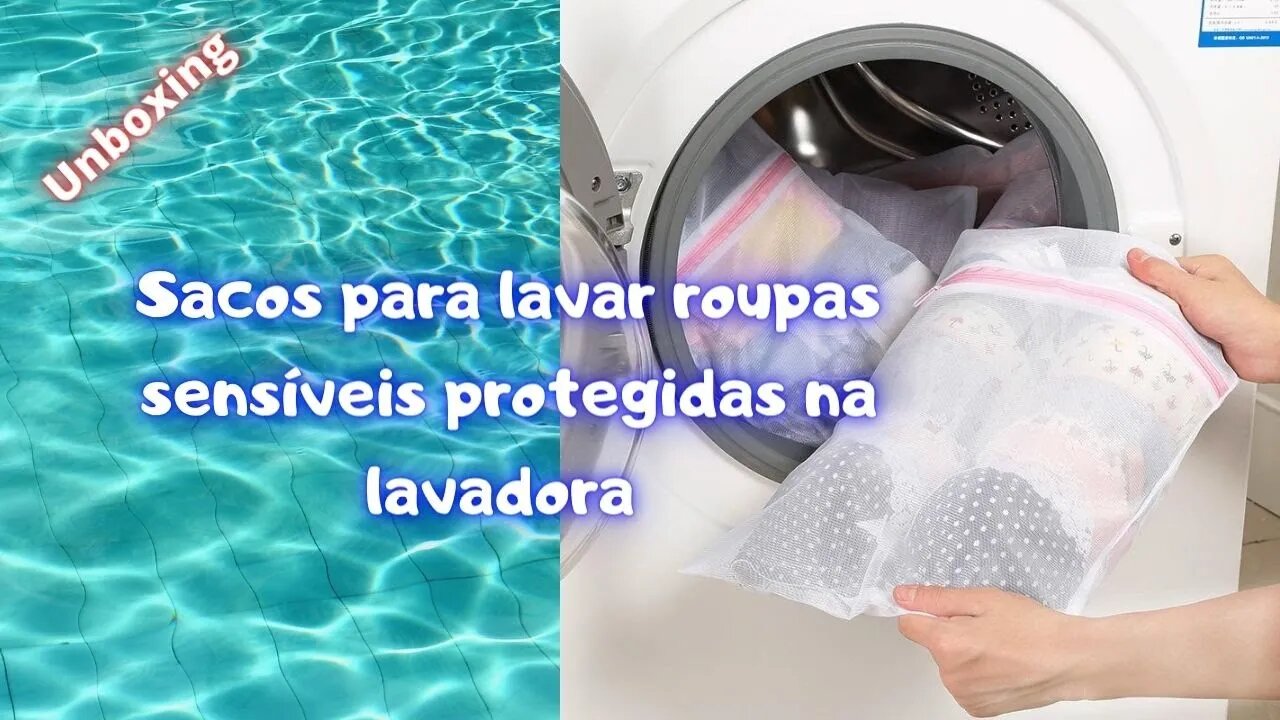 Sacos para lavar roupas sensíveis/frágeis / roupa íntima protegidas na lavadora de roupas | GkM