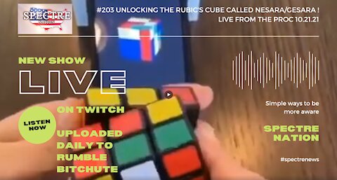 #203 UNLOCKING THE RUBIC'S CUBE CALLED NESARA/GESARA ! LIVE FROM THE PROC 10.21.21