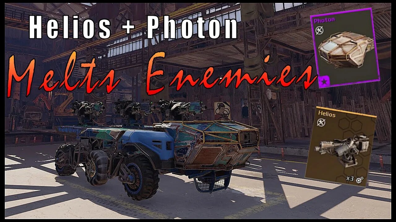 Helios + photon MELTS heated enemies | Crossout