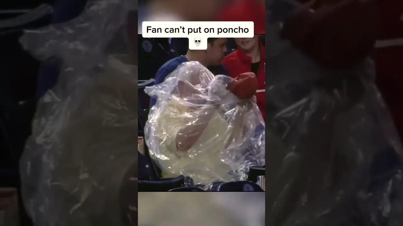 Someone help this guy out 😅 #poncho #struggle #fan