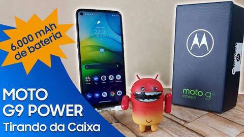 Motorola Moto G9 Power - Tirando da Caixa