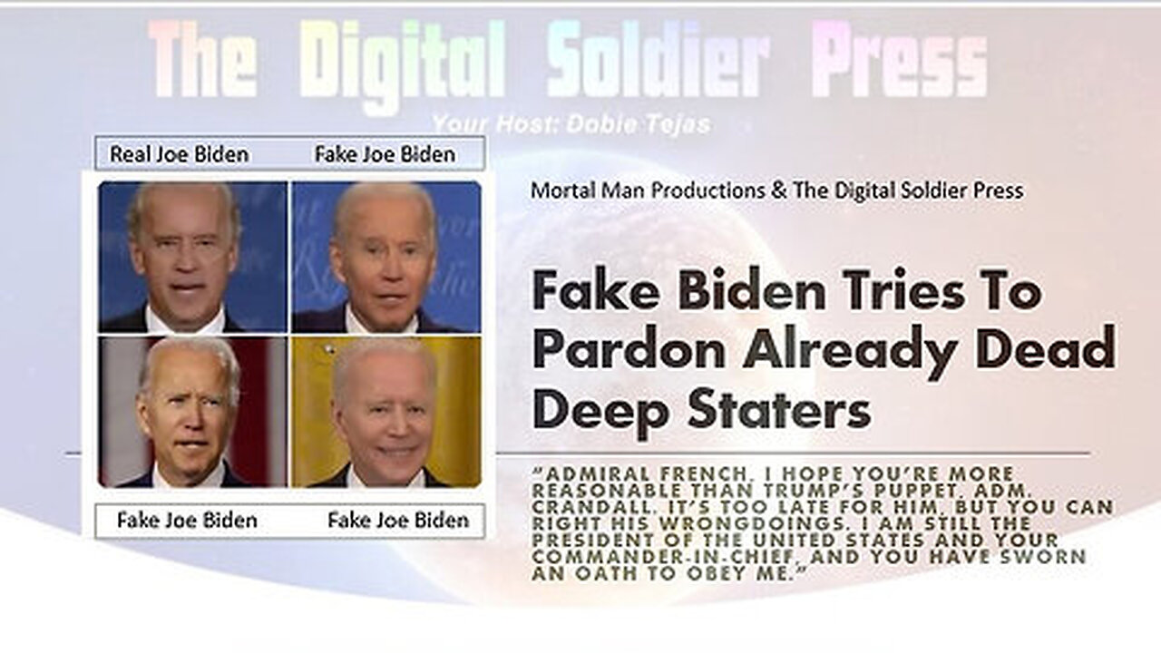 Fake Biden Tries to Pardon Already Dead Deep Staters