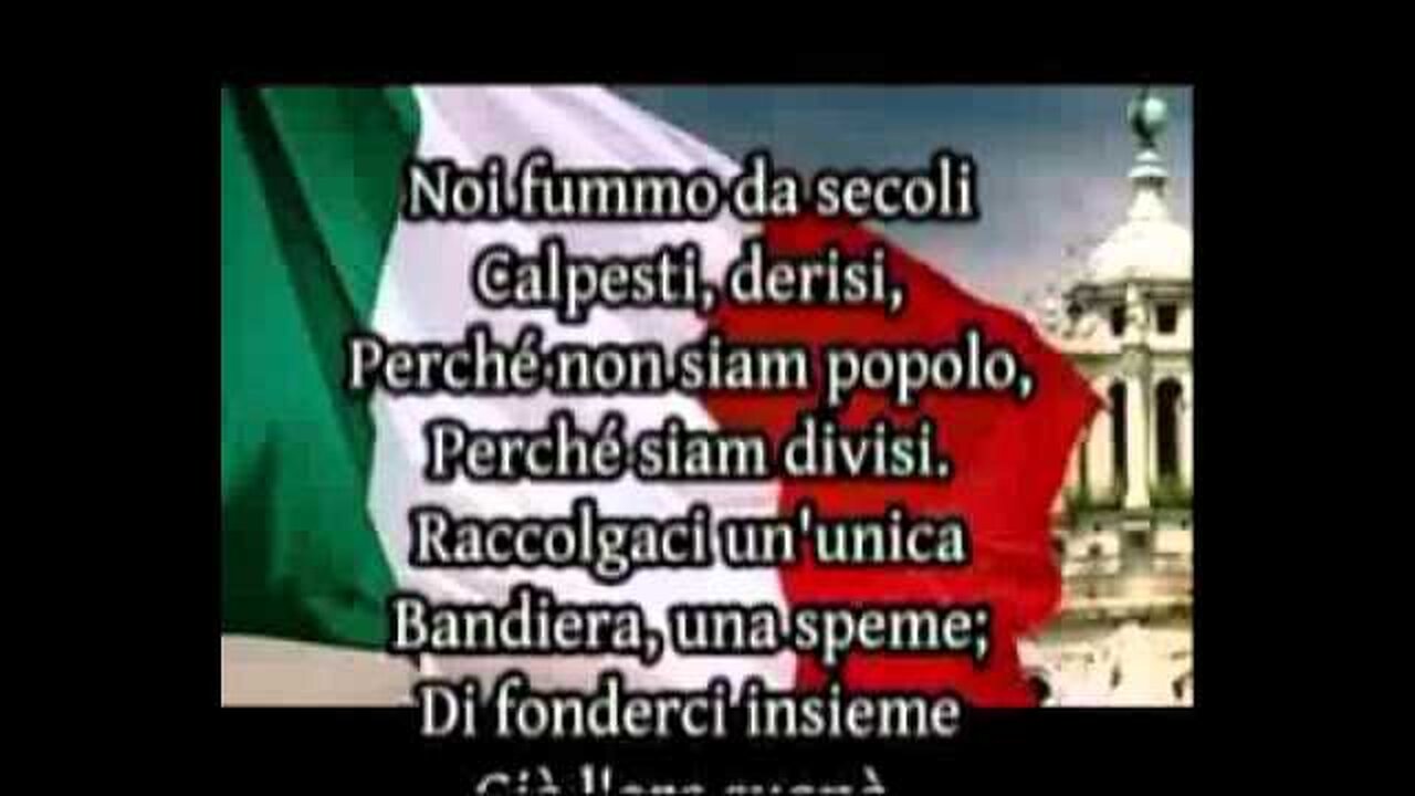 il canto degli italiani o Fratelli D'Italia di Goffredo Mameli(1847)-Inno Nazionale Italiano vers.INTEGRALE con testo di tutte le strofe..gli italiani manco sanno che nell'inno nazionale parlano della battaglia di Legnano della Lega lombarda...