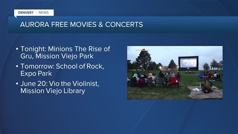 Outdoor movies & concerts starting