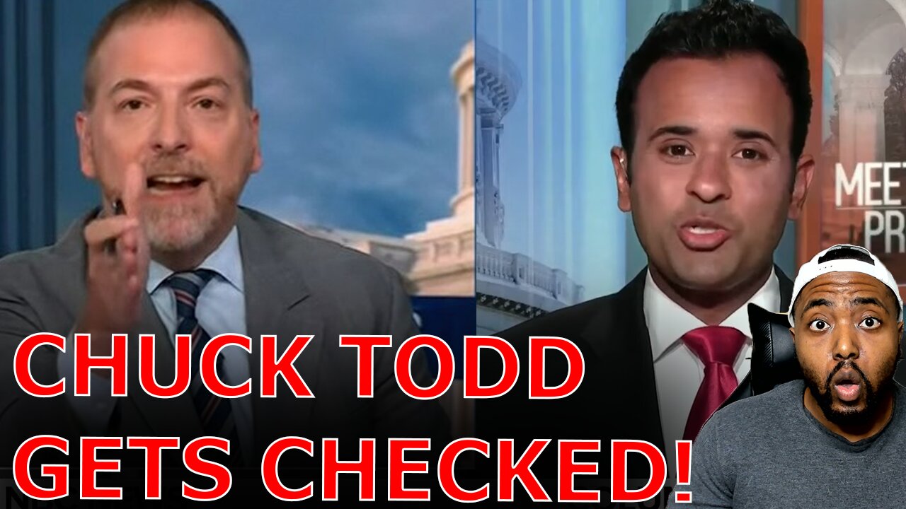 Vivek Ramaswamy CHECKS Chuck Todd Race Baiting Over Jacksonville Mass Shooting & Manifesto Hypocrisy