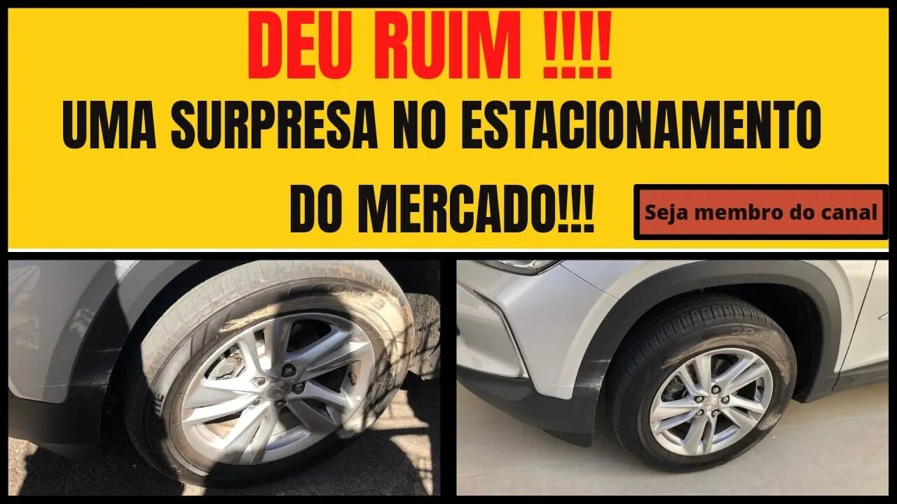 Estacionei o carro corretamente e um caminhão passou do lado e veja o resultado!