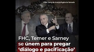 FHC, Temer e Sarney se unem para estabilizar a politica daquele jeito que você esta acostumado a ver