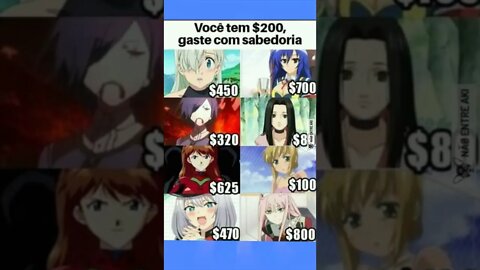 Você tem 200 gaste com sabedoria #shorts #anime