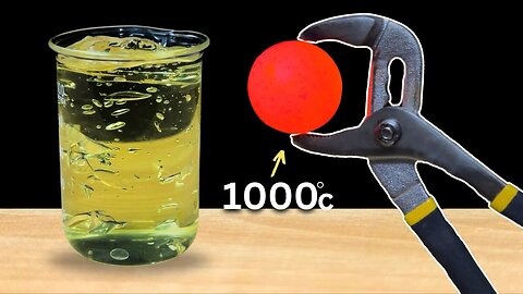 1000 degrees Hot Metal Ball Vs Hair Gel