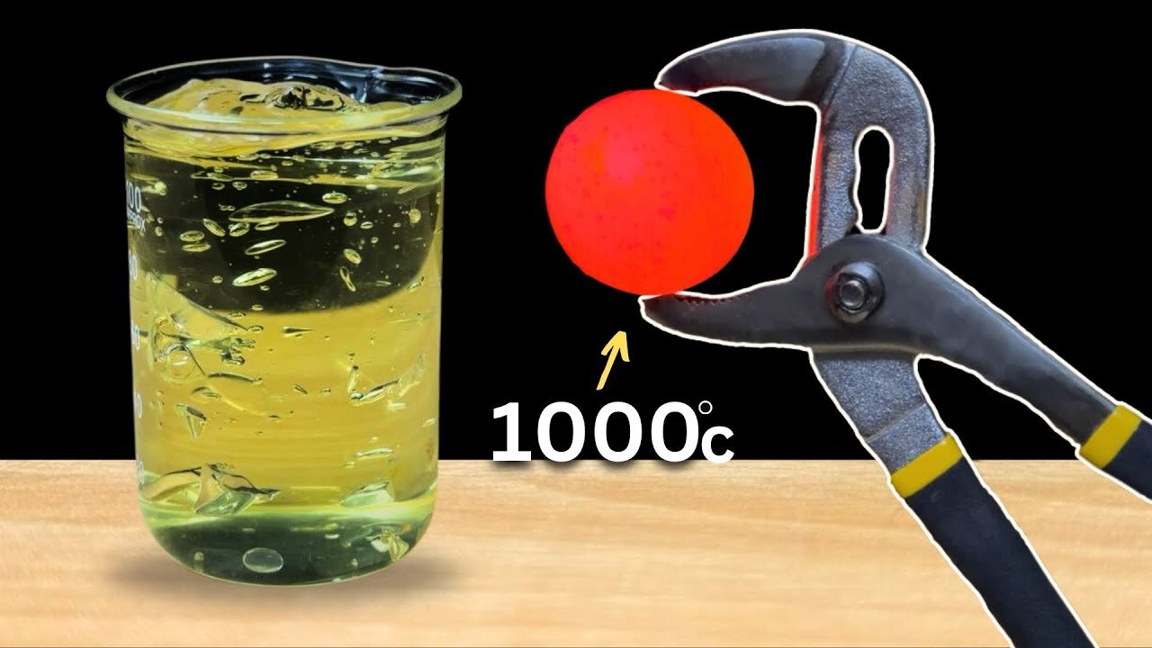 1000 degrees Hot Metal Ball Vs Hair Gel
