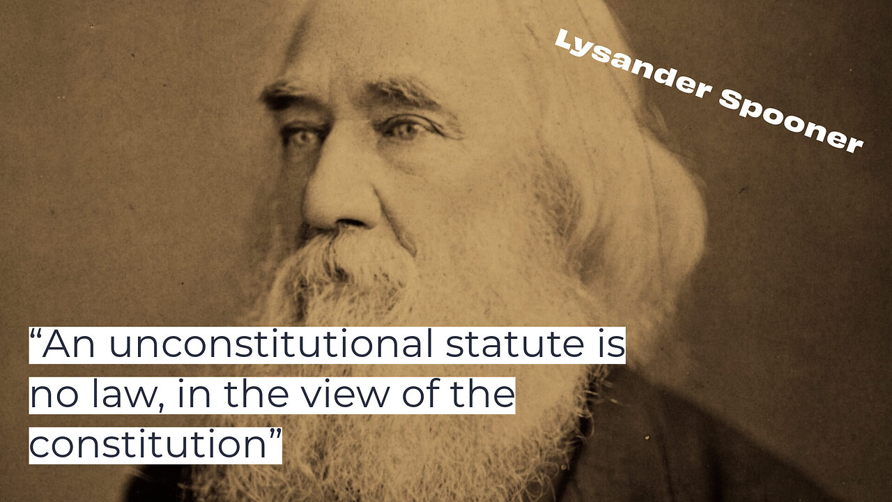 Spooner's Other Statements on the Constitution