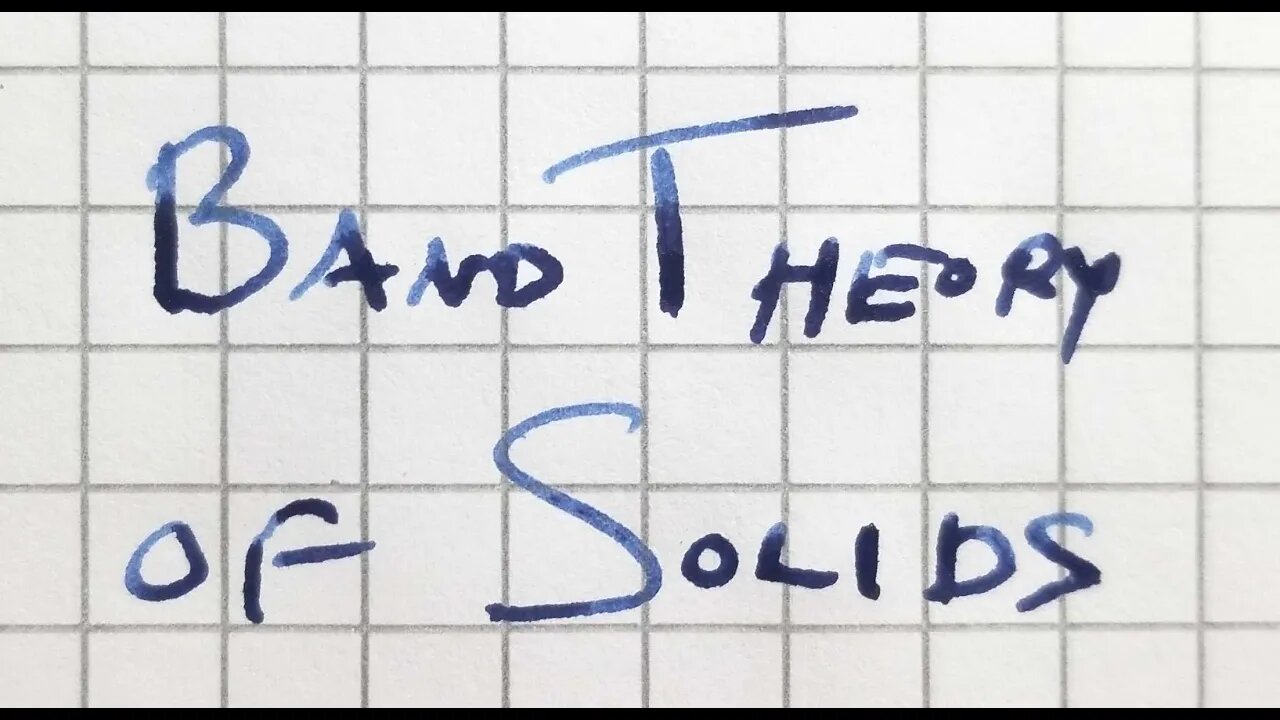 The band theory of solids demonstrated from the Kronig-Penney model Video 12 of 13