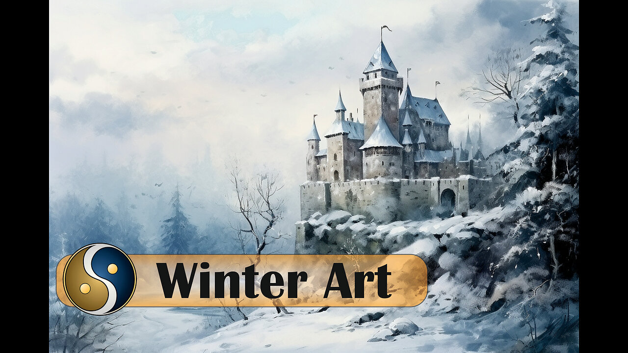 Winter Wonderland: Serene Paintings with Calm and Soothing Music