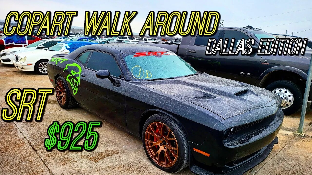 Copart Walk Around SRT Under 1K? Maserati, Porsche, F250 LIFTED