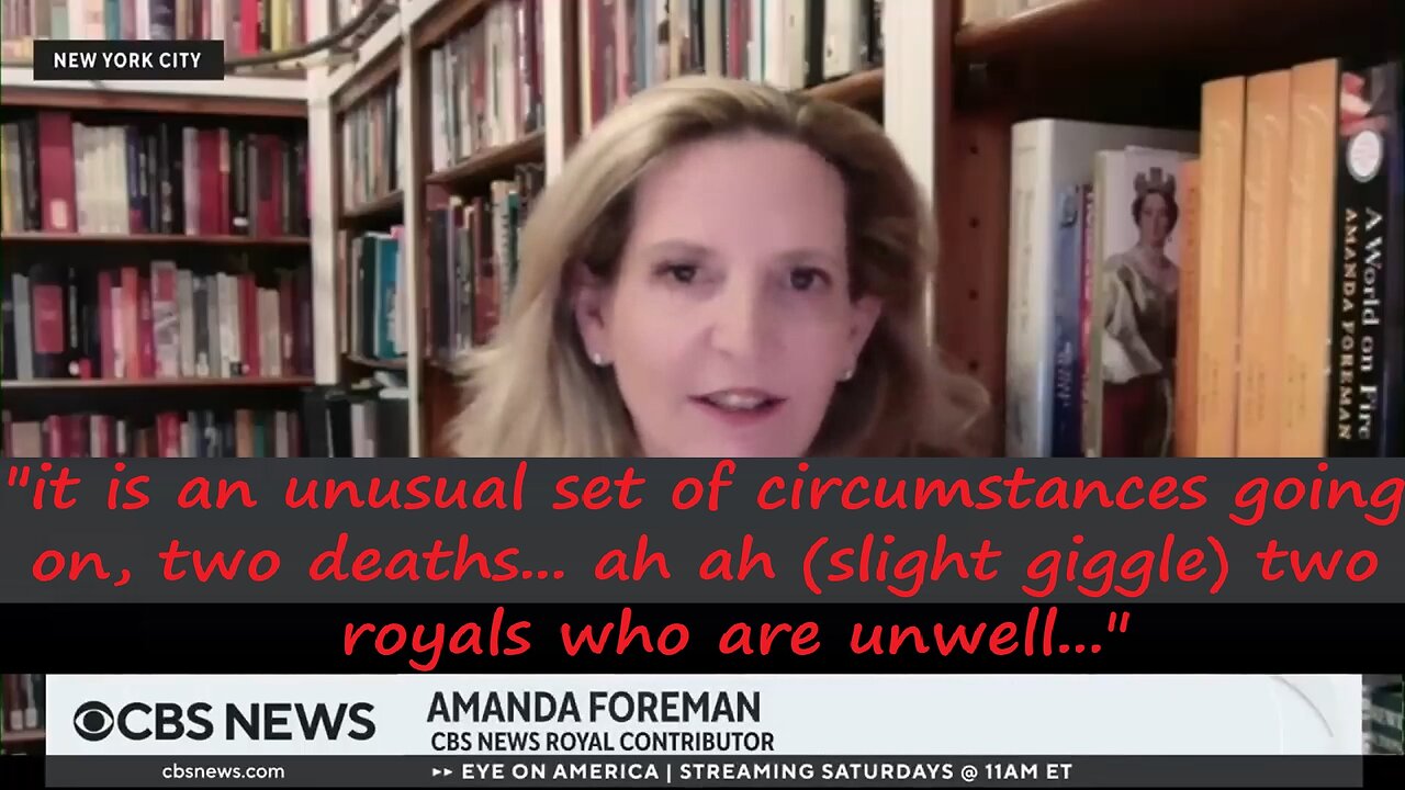 "TWO DEATHS" CBS Royal Correspondent Slips Up!