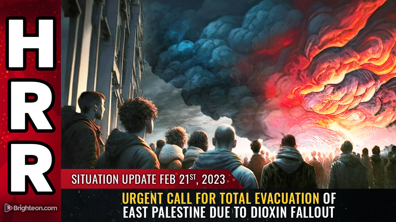 Situation Update, 2/21/23 - Urgent call for TOTAL EVACUATION of East Palestine...