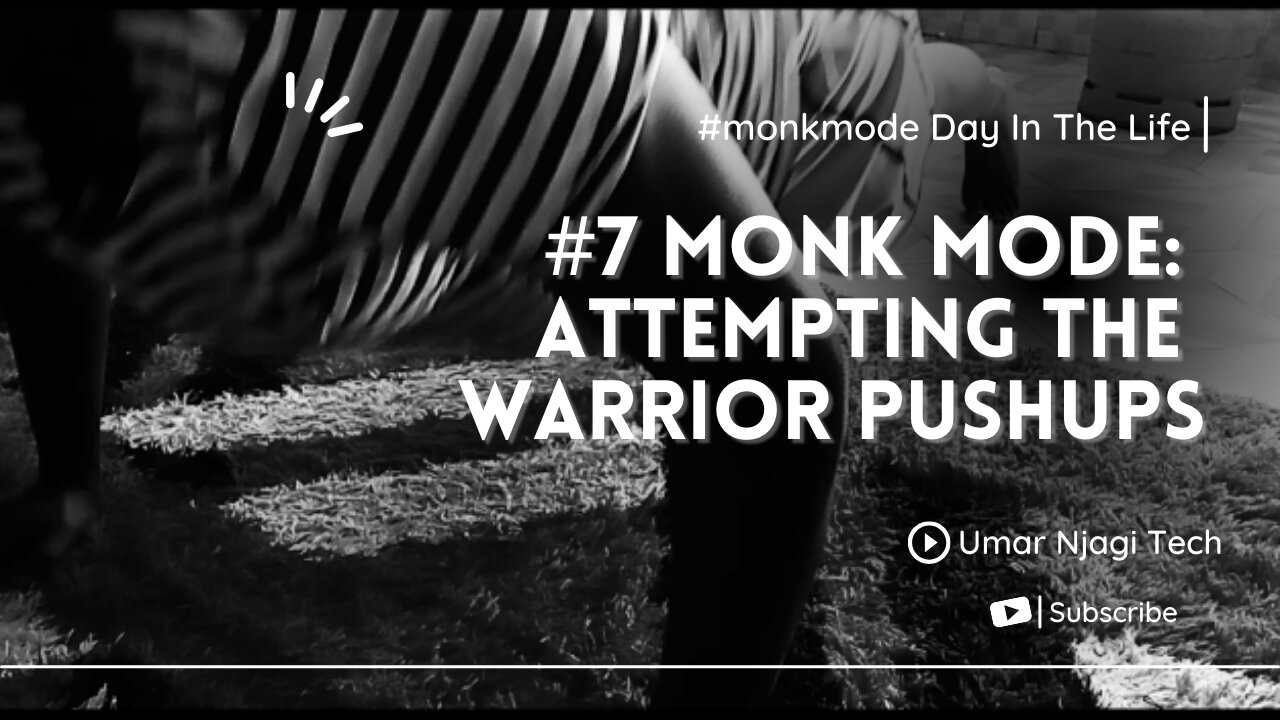 #monkmode Day In the Life | Day 7 Attempting the Warrior pushups by @MikeRashidOfficial