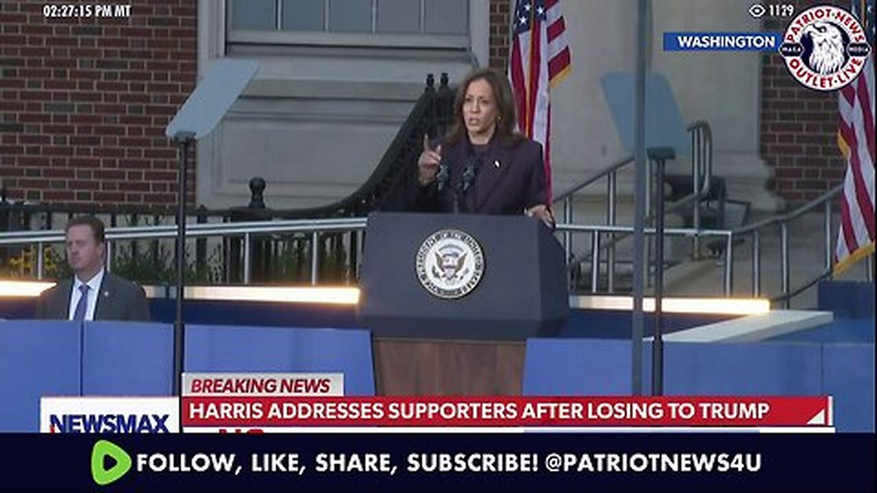 FULL SPEECH REPLAY: Kamala Harris&apos; Pathetic Concession Speech | 11-06-2024