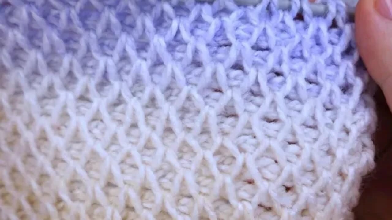 How to crochet Tunisian smock stitch for blanket