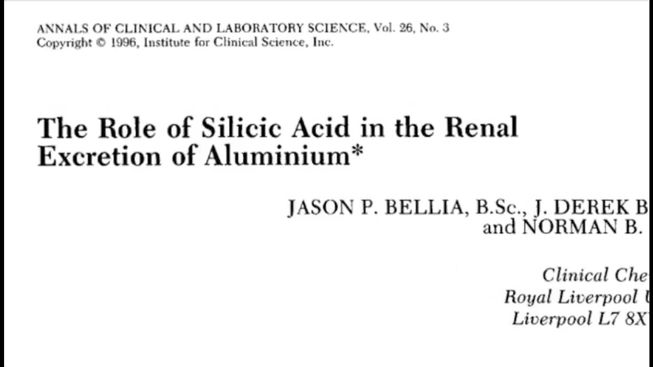 Aluminium, Vaccines Detox..