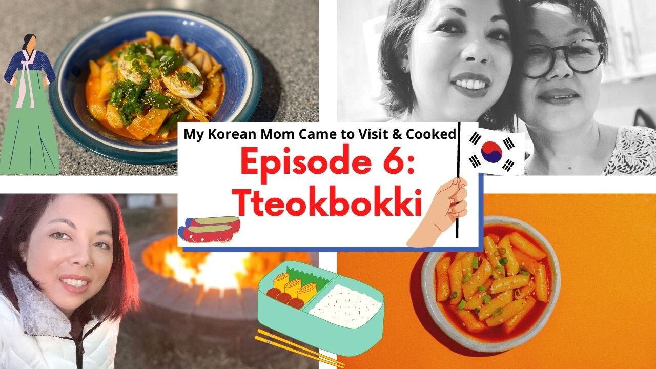 My Korean Mom Came to Visit & Cooked | Episode 6: Tteokbokki (Korean Street Food)