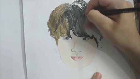 Jungkook Time Lapse Drawing - BTS