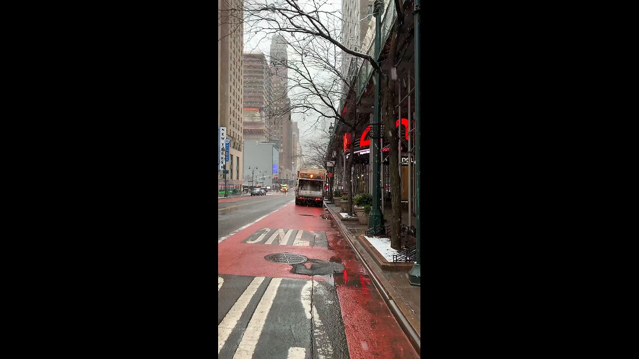 Walking in The Snow New York City