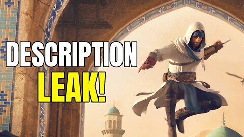 Assassin's Creed Mirage Description LEAKS - Seems The Rumors Were All Right