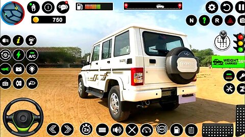 Indian Jeep Wala Games 3D || Mahindra Bolero Camper Pickup Game || Indian Cars Simulator Gadi Games