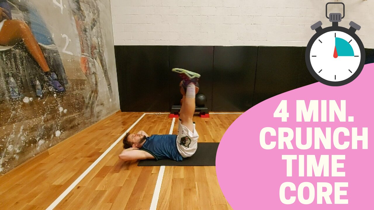 GET A FLAT STOMACH IN RECORD TIME WITH THIS 4 MINUTE CRUNCH WORKOUT