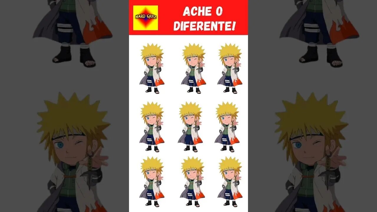 Encontre o Emoji Diferente do Minato Namikaze - Quiz de Naruto