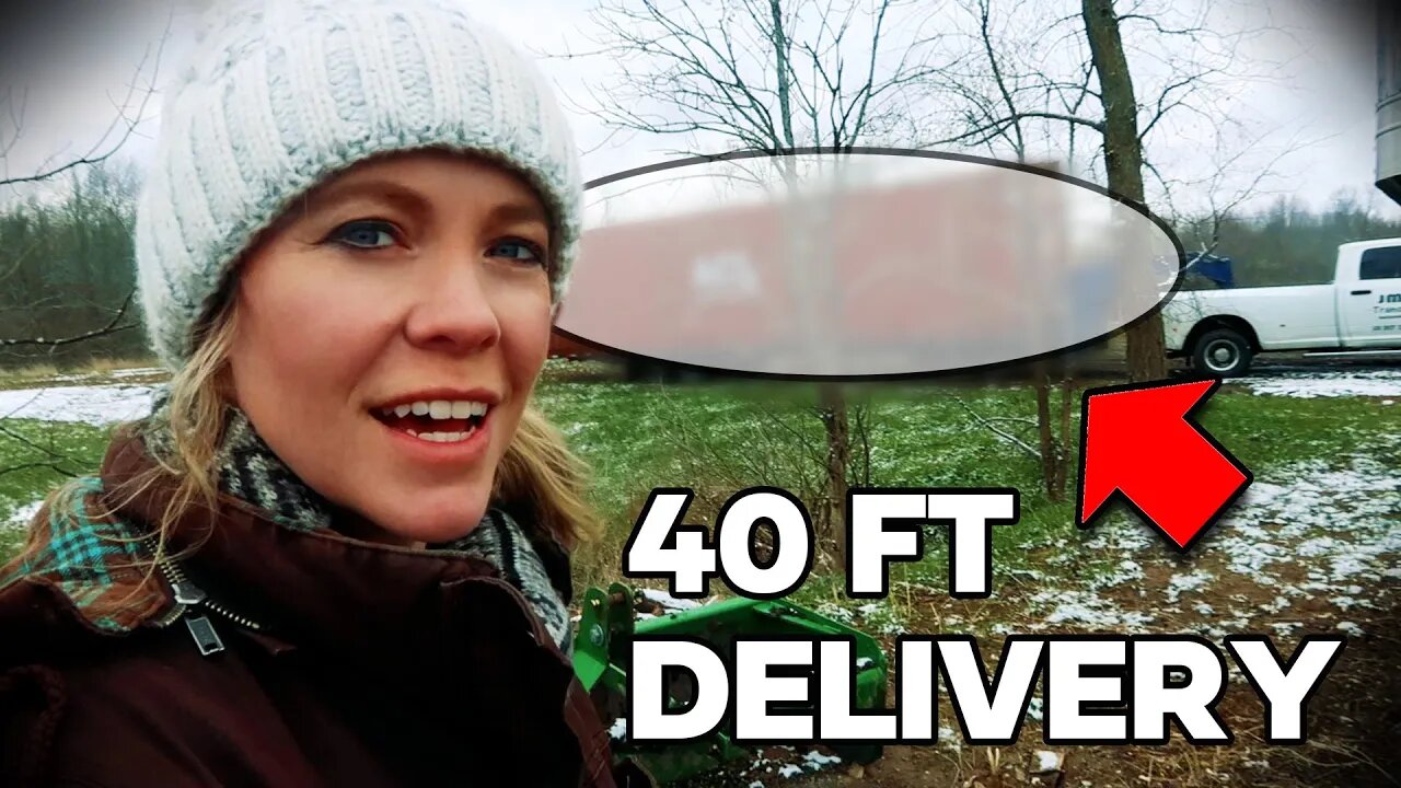 😱 40ft Long Farm DELIVERY - What IS It?! - ---PLUS MORE SURPRISES!💕😱