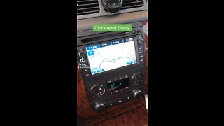 2011 Chevy clock
