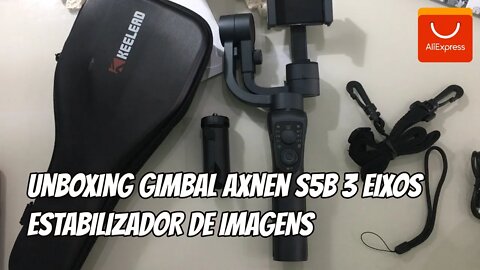 Unboxing GIMBAL Axnen s5b 3 eixos Estabilizador de Imagens