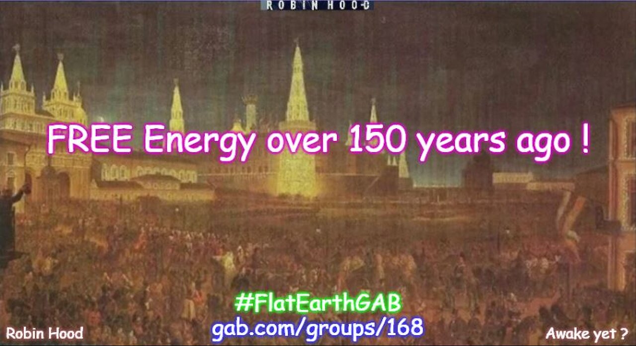 Free energy provided electricity 150 years ago