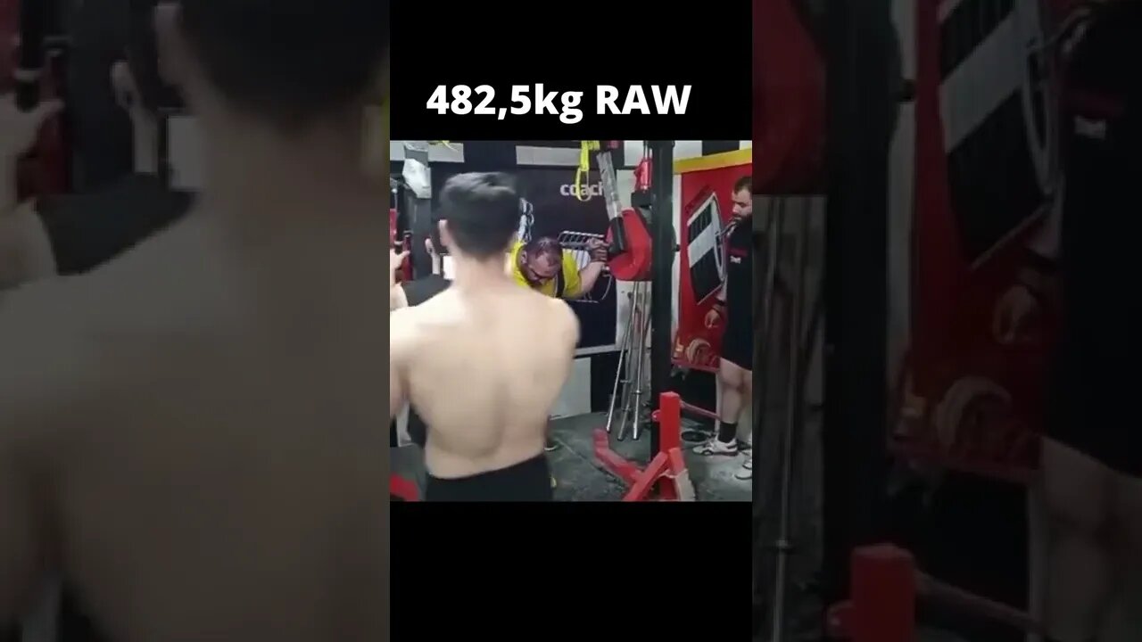 SHAHRAM SAKI 482,5kg RAW #Shorts