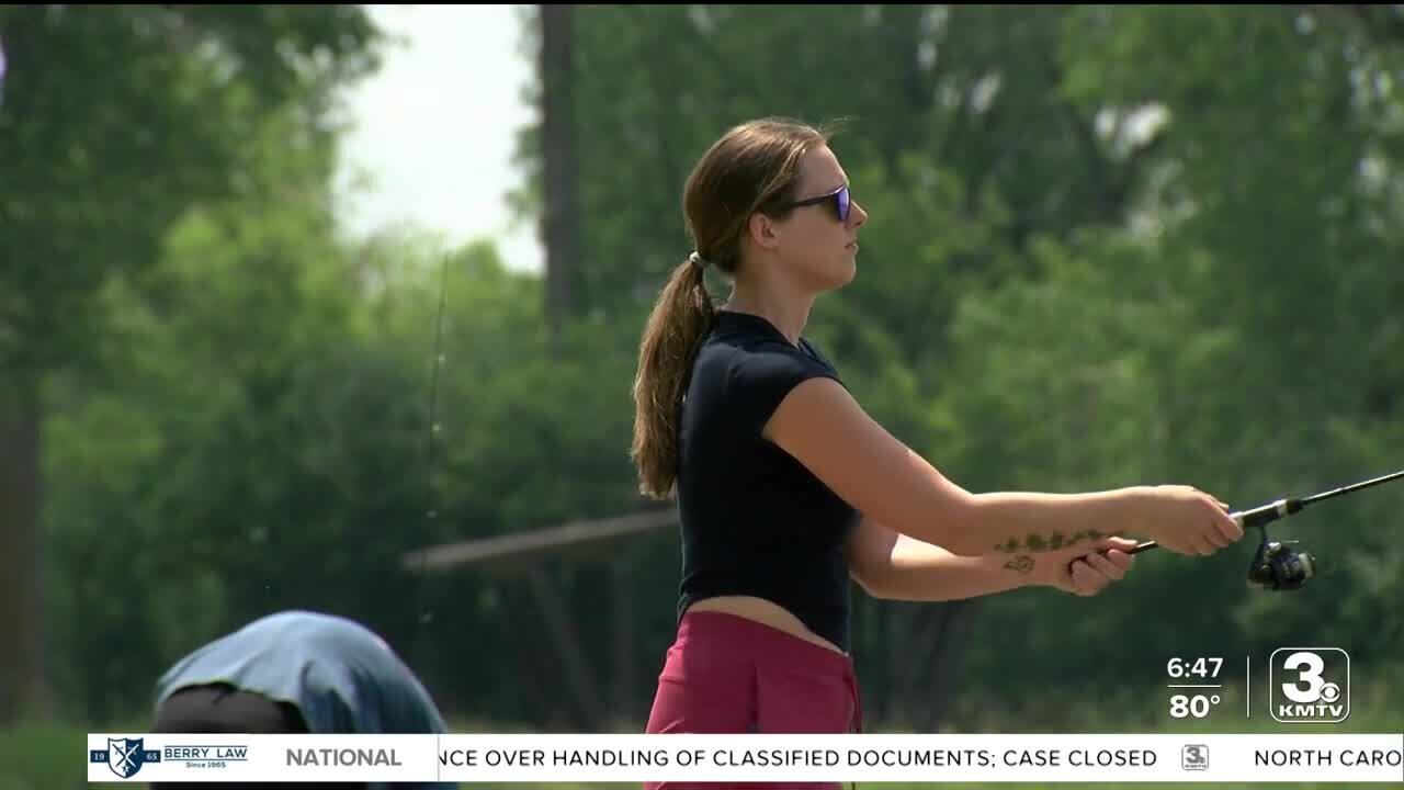 Reeling in the fun at Lake Manawa during Iowa's free fishing weekend