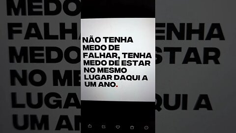 Medo de quê?